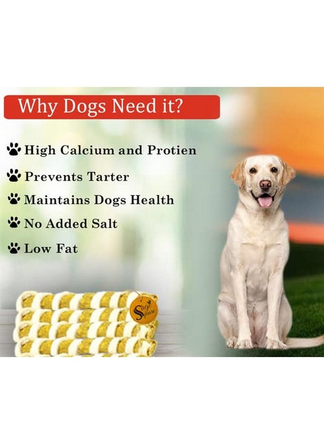 Sage Square Dog Spiral Munchy Rawhide Chicken And Mutton Flavours Chew Sticks For Dogs And Puppies (Pack Of 200Gm)  - Image 3