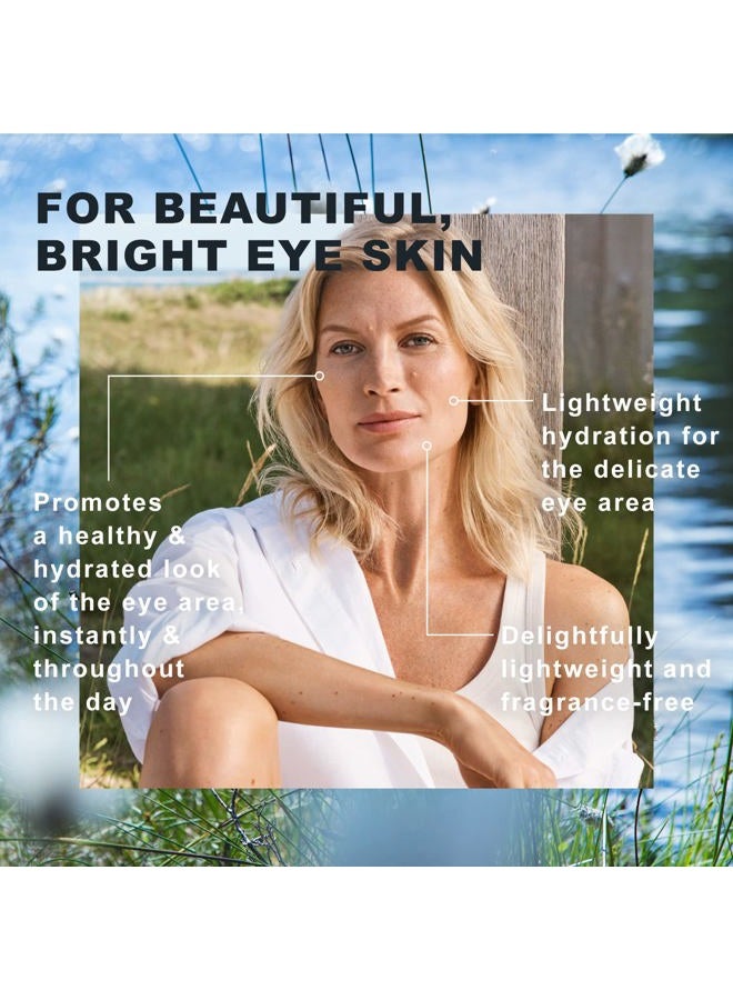 Lumene Purity Dew Drops Hydrating Eye Gel - Dark Circle Eye Cream with Hyaluronic Acid & Under Eye Serum + Puffy Eyes Treatment, 15ml - Image 4