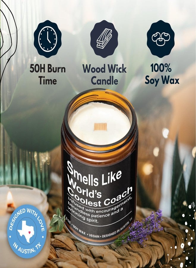 Rosa Vila World's Coolest Coach Candle, Best Coach Gifts, Thoughtful Coaches Gifts, Thank You Coaches Presents for Men and Women, Ideal Best Coach Present, Appreciation Gift for Birthday, Christmas, Gift Ready - Image 2