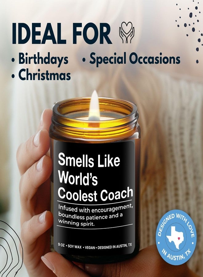 Rosa Vila World's Coolest Coach Candle, Best Coach Gifts, Thoughtful Coaches Gifts, Thank You Coaches Presents for Men and Women, Ideal Best Coach Present, Appreciation Gift for Birthday, Christmas, Gift Ready - Image 3