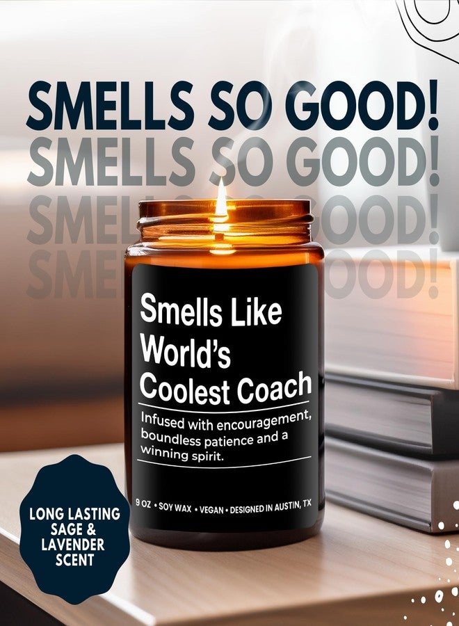 Rosa Vila World's Coolest Coach Candle, Best Coach Gifts, Thoughtful Coaches Gifts, Thank You Coaches Presents for Men and Women, Ideal Best Coach Present, Appreciation Gift for Birthday, Christmas, Gift Ready - Image 5
