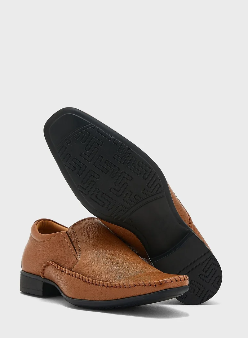Robert Wood Genuine Leather Formal Slip Ons