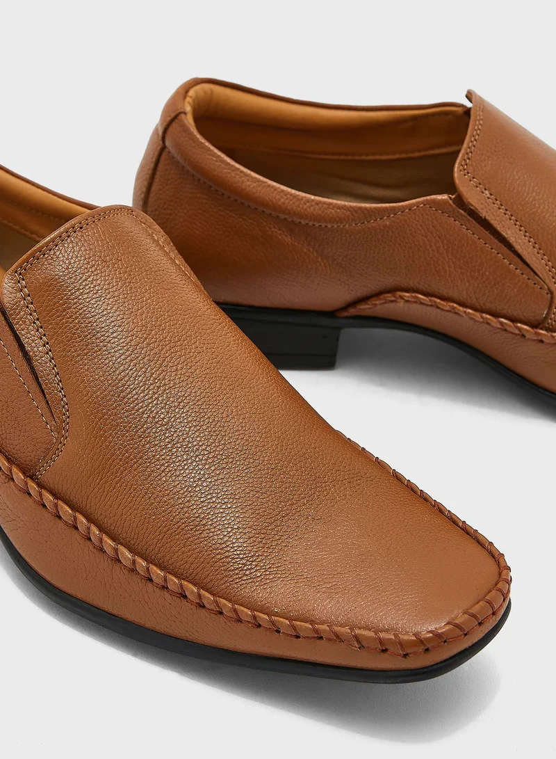 Robert Wood Genuine Leather Formal Slip Ons