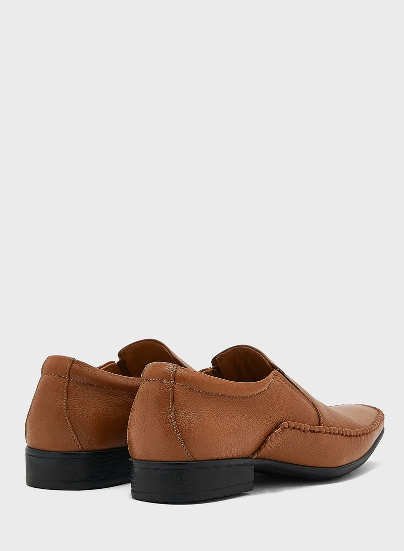Robert Wood Genuine Leather Formal Slip Ons