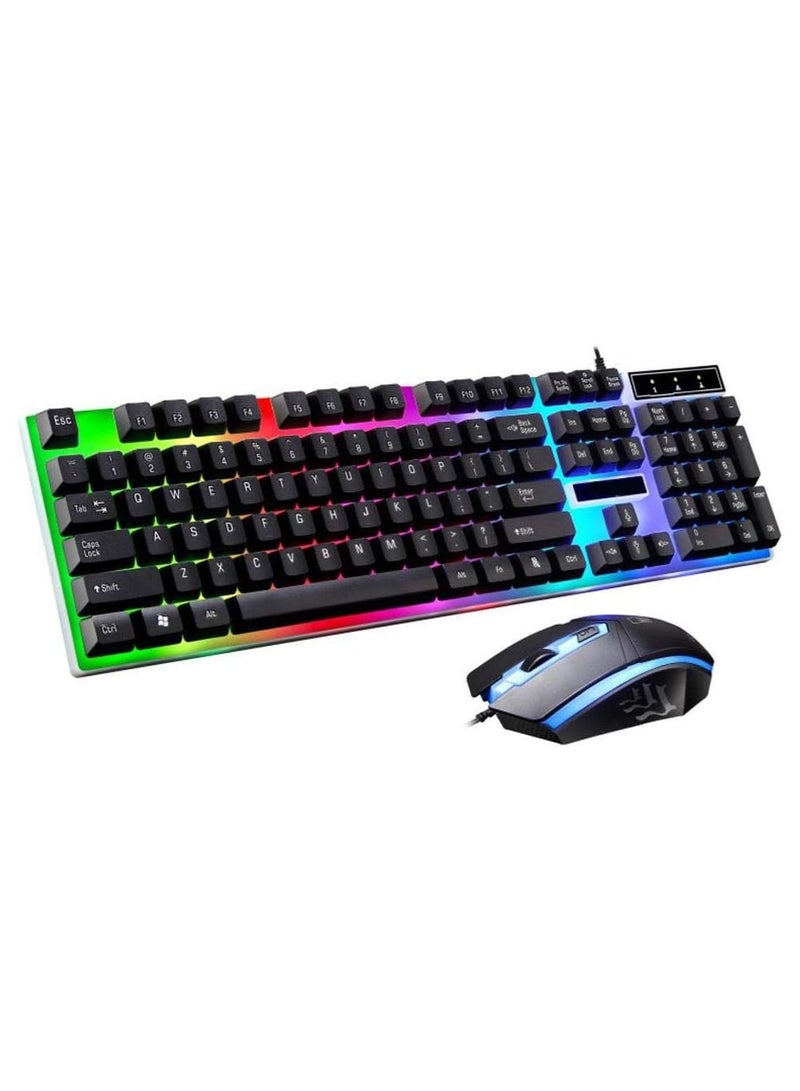 G21 Mechanical Wired Keyboard and Gaming Mouse Set with Multi-Color Flexible LED Lighting and Large 20x30 cm Mouse Pad USB Wired Design for Windows PCs Ideal for Professional and Long Gaming Sessions Daily Use - Image 3