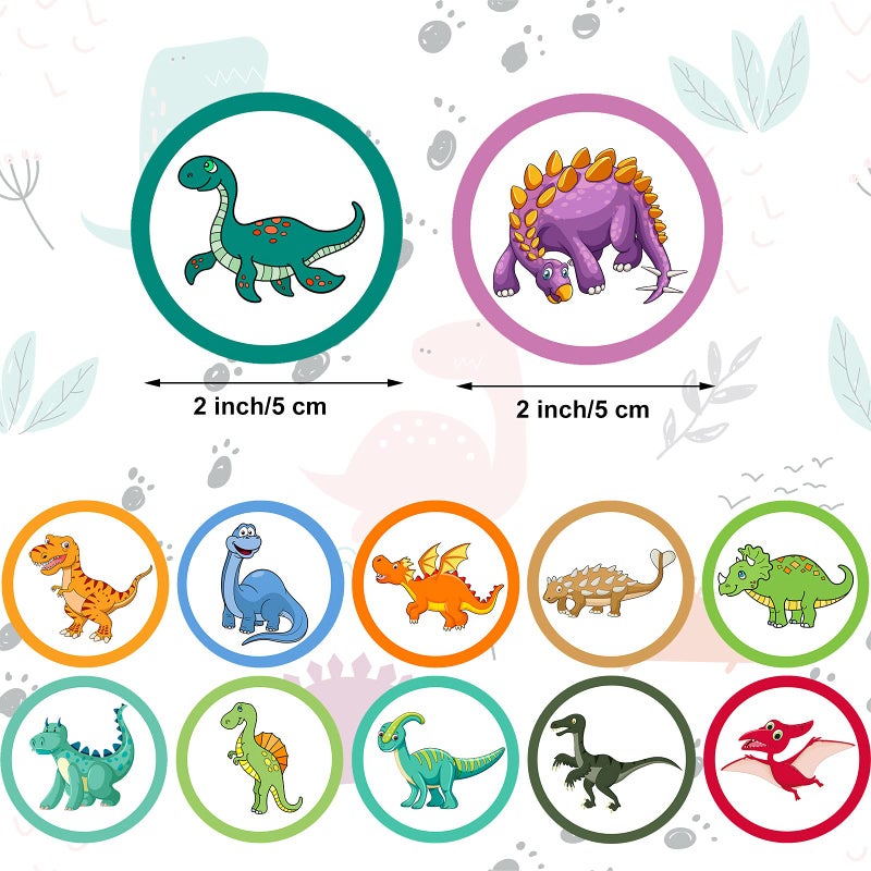 Chinco 120 Pcs Pee Targets for Boys Training Toilet Tinkle Flushable Paper Stickers You Pee on Boys Potty Training Targets Potty Aids Flushable Chart for Toddlers Use(Dinosaurs Styles) - Image 2