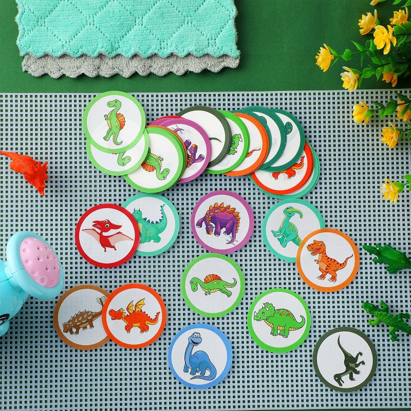 Chinco 120 Pcs Pee Targets for Boys Training Toilet Tinkle Flushable Paper Stickers You Pee on Boys Potty Training Targets Potty Aids Flushable Chart for Toddlers Use(Dinosaurs Styles) - Image 4