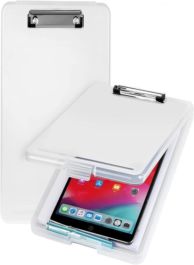 Orrda Nursing Clipboard with Storage Box | Plastic Clipboard Paper Holder Storage Clip Board Exam Writing Box Portable Slimcase Box for Student, Office (Multicolor) - Image 1