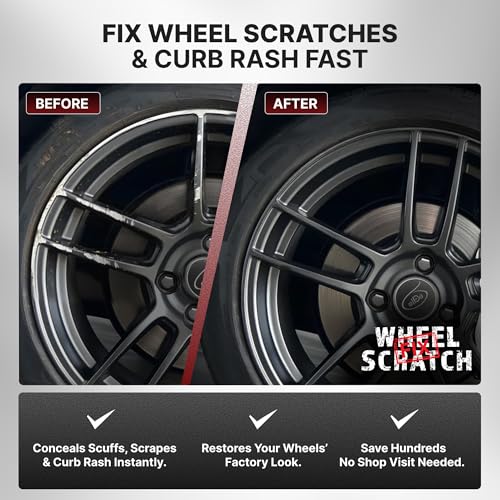 Wheel Scratch Fix Gray Touch Up Paint for Cars DIY Alloy Wheel Paint Repair Curb Rash Remover with FastDrying Pen LongLasting OEM Finish Car Rim Paint for Scuffs and Chips at Home 2Pack GRAY PACK ANTHRACITE SATIN DARK GREY - Image 3