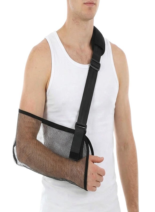 Ymapinc Arm Sling for Shoulder Injury, Arm Brace Support for Wrist Injury, Rotator Cuff with Elbow Support (Black) - Image 1
