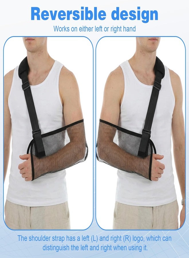 Ymapinc Arm Sling for Shoulder Injury, Arm Brace Support for Wrist Injury, Rotator Cuff with Elbow Support (Black) - Image 5