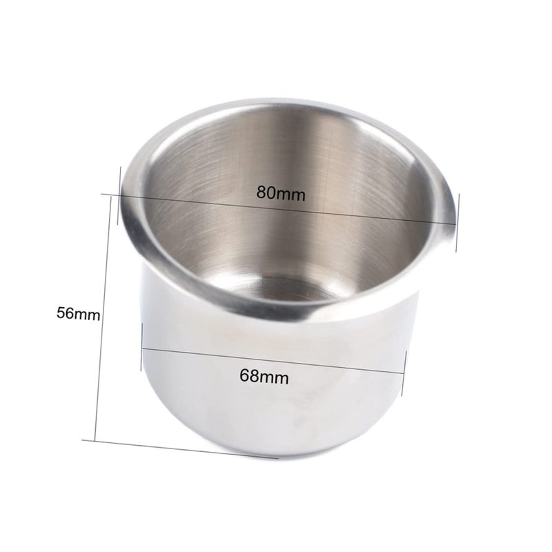 Stainless Steel Auto Cup Holder Durable for Car Boat RV Easy to Clean Install - Image 3