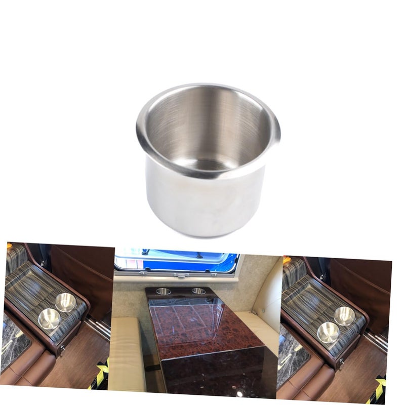Stainless Steel Auto Cup Holder Durable for Car Boat RV Easy to Clean Install - Image 5