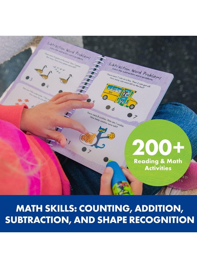 Educational Insights Hot Dots Pete The Cat Kindergarten Reading & Math Workbook, Includes 200 Activites, Reading Games For Kids Ages 5+ - Image 4