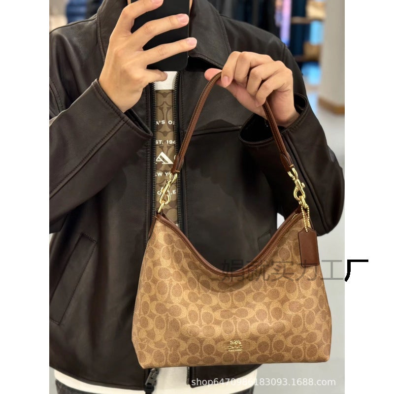 Supply Kojia Laurel Presbyopic Armpit Hobo Bag Zipper Large Capacity Mommy Tote New Commuter Bag - Image 4
