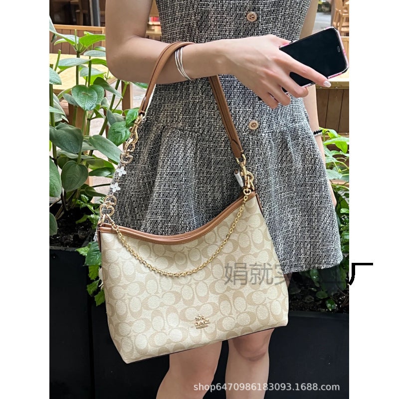 Supply Kojia Laurel Presbyopic Armpit Hobo Bag Zipper Large Capacity Mommy Tote New Commuter Bag - Image 2