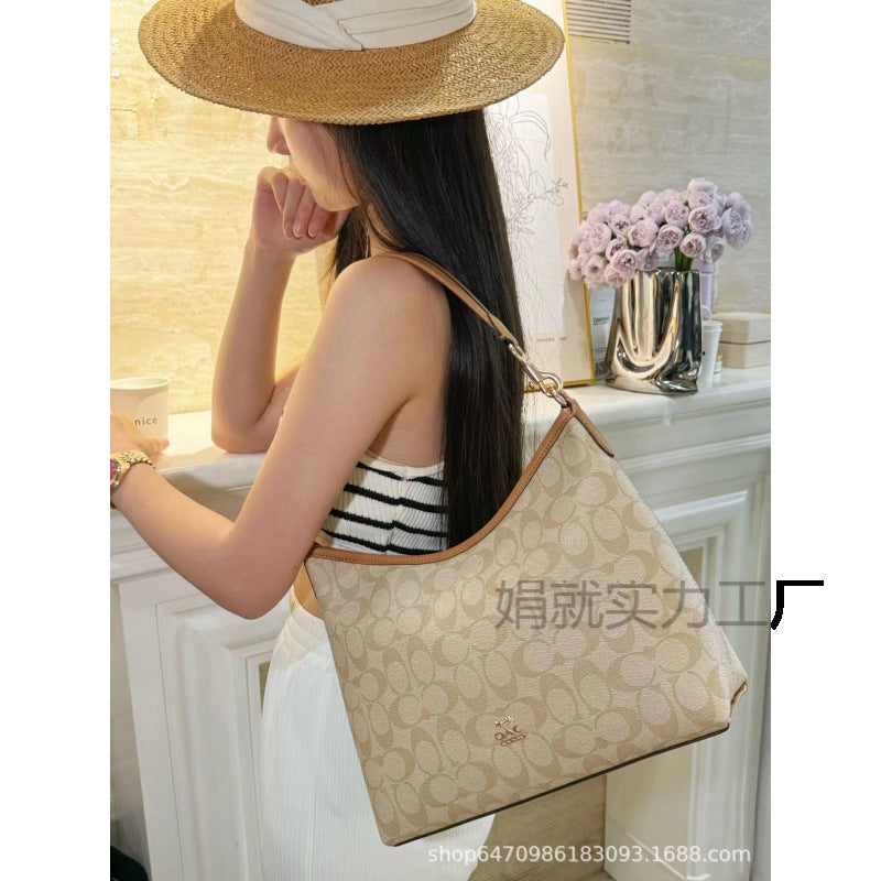 Supply Kojia Laurel Presbyopic Armpit Hobo Bag Zipper Large Capacity Mommy Tote New Commuter Bag - Image 5
