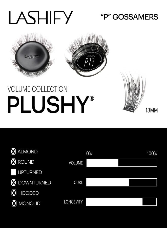 Lashify Plushy 13mm Gossamer Lashes in Black, Easy DIY False Lashes for a Voluminous Yet Still Natural Look - Image 2