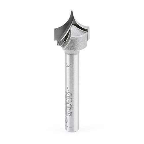Amana Tool 56128 Carbide Tipped Pt Cutting Roundover 1964 Radius x 1932 Dia x 12 x