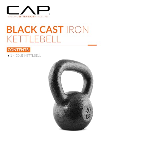 CAP Barbell كيتل بيل كاب باربل من الحديد الزهر الأسود | 20 رطل - Image 2