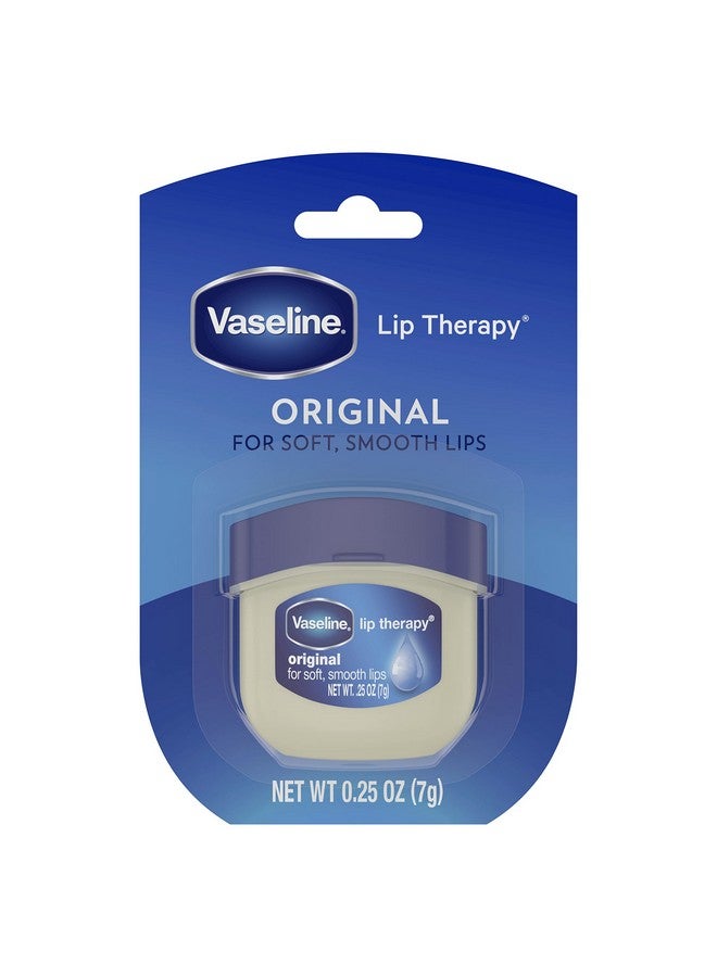 فازلين لعلاج الشفاه، عبوة من 4 قطع - مرطب شفاه صغير لعلاج جفاف الشفاه، عبوة صغيرة للسفر للعناية بالشفاه، 0.25 أونصة لكل عبوة - Image 2
