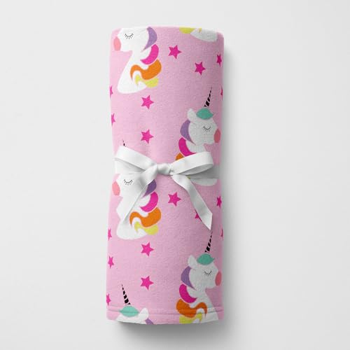 1ST STEP New Born Baby Blanket All Season Printed Single Super Soft Wrapper Sheet for AC Room for Baby Boys, Baby Girls, Babies (Unicorn, 100 X 140 cms) - Image 4