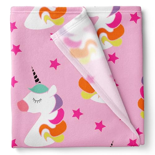 1ST STEP New Born Baby Blanket All Season Printed Single Super Soft Wrapper Sheet for AC Room for Baby Boys, Baby Girls, Babies (Unicorn, 100 X 140 cms) - Image 5