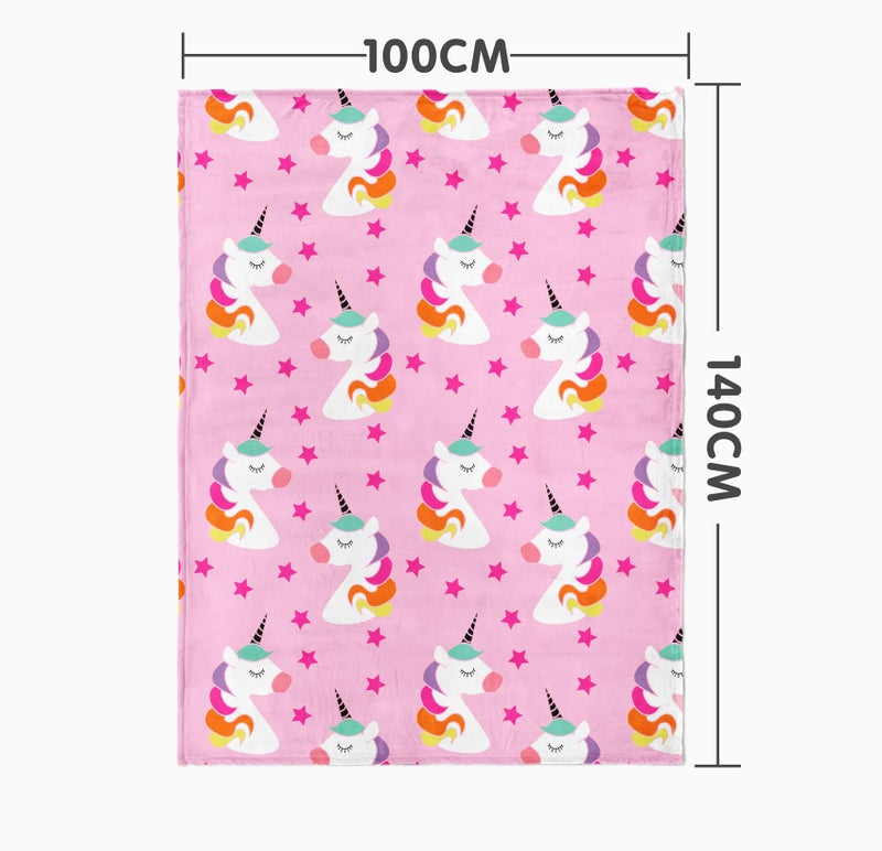 1ST STEP New Born Baby Blanket All Season Printed Single Super Soft Wrapper Sheet for AC Room for Baby Boys, Baby Girls, Babies (Unicorn, 100 X 140 cms) - Image 2