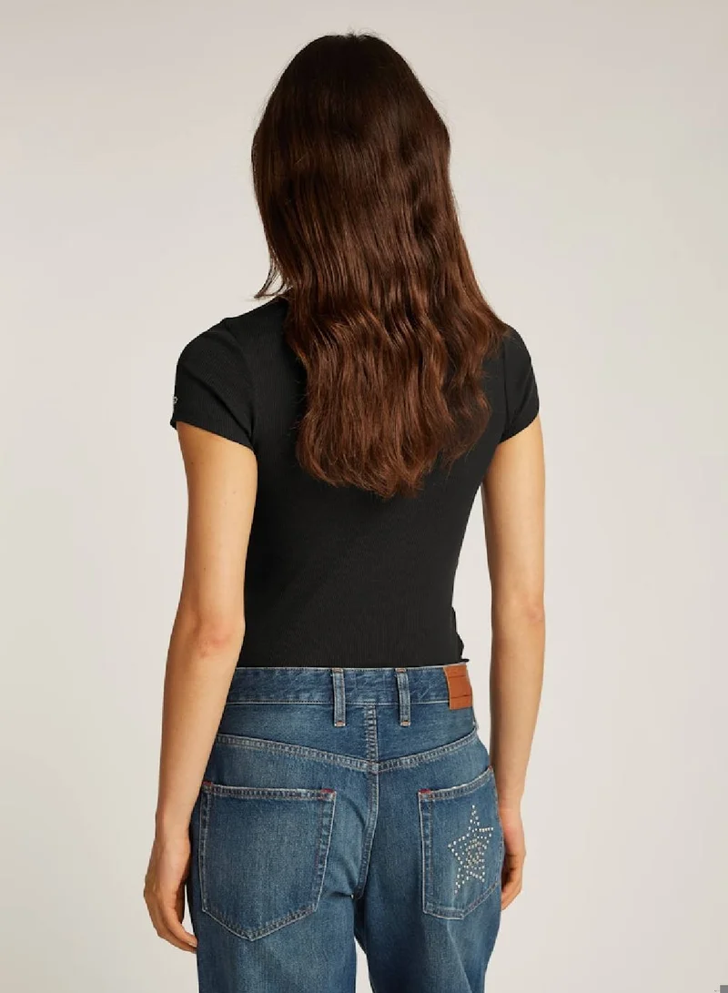 TOMMY JEANS Slim Ribbed T-shirt