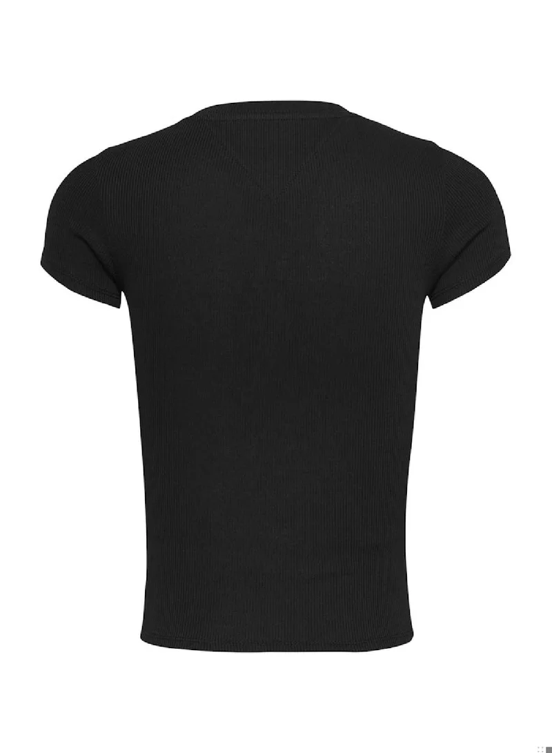TOMMY JEANS Slim Ribbed T-shirt