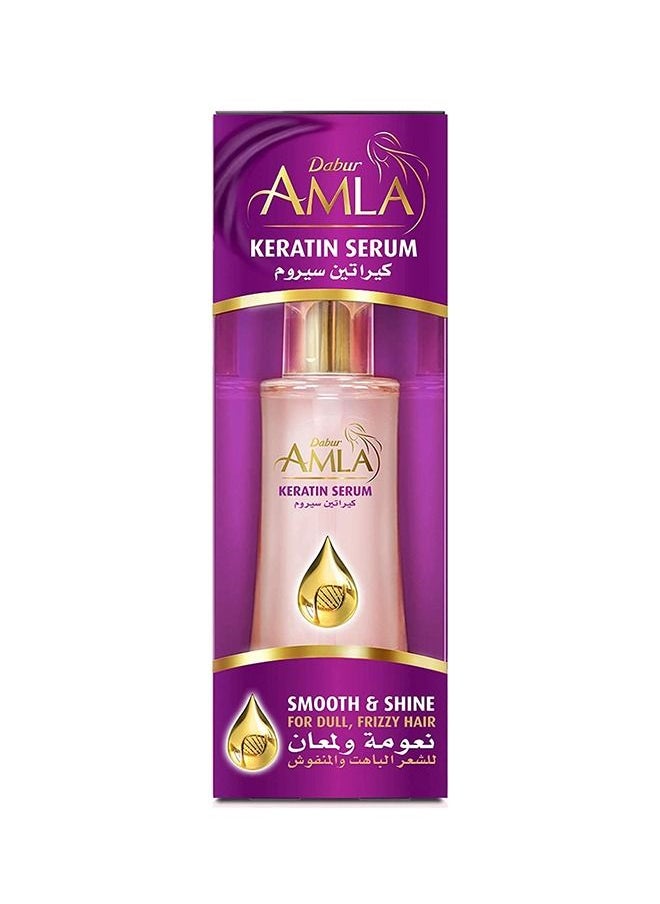 Dabur - Dabur Amla Smooth & Shine Keratin Serum | Anti Frizz, Repair Treatment, Heat Protectant | For Shine & Gloss - 50ml - Image 1