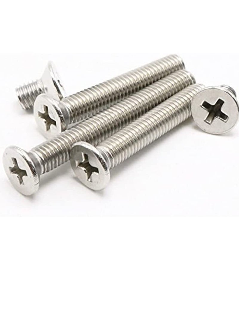 RACO Machine Screws/Bolts Stainless Steel Round Head Phillips Screws Muliti Purpose Use (5, 4BAX25) - Image 1