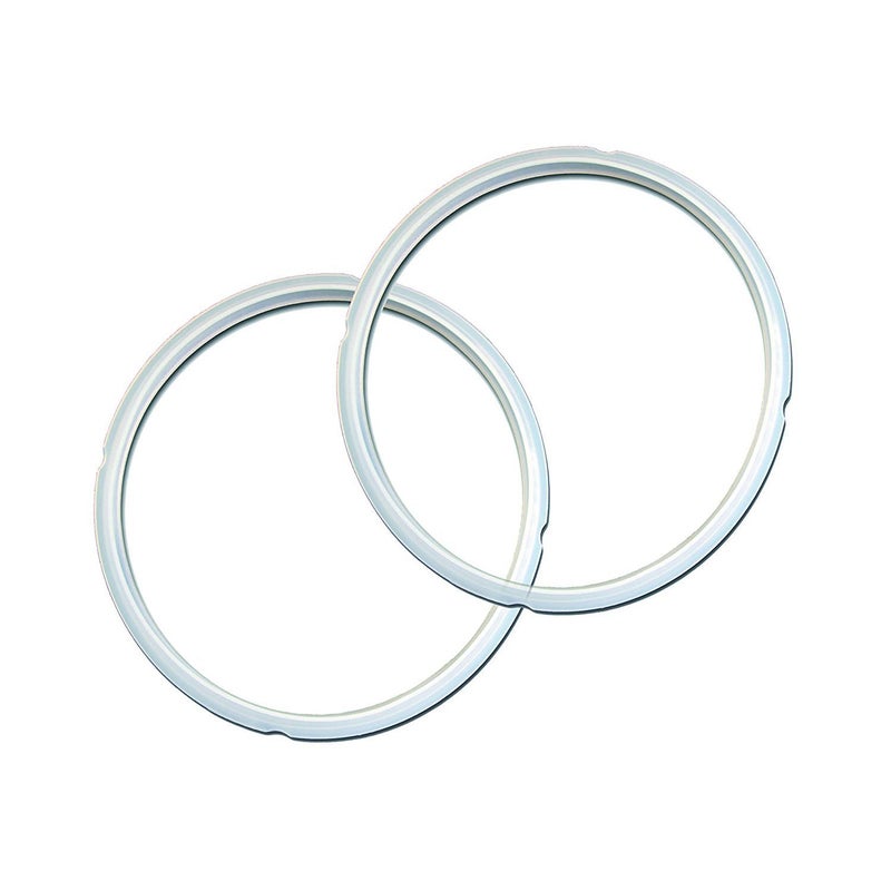 Instant Pot 2-Pack Sealing Ring 5 & 6-Qt, Inner Pot Seal Ring, Electric Pressure Cooker Accessories, Non-Toxic, BPA-Free, Replacement Parts, Clear - Image 1