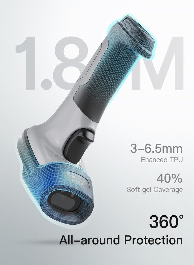 Inateck Barcode Scanner 2D Bluetooth, Wireless QR Code Scanner, Wireless Handheld Scanner with AI App & SDK, 1 Charge 180 Days Standby, Automatic Fast and Precise Scanning, BCST-72 - Image 3
