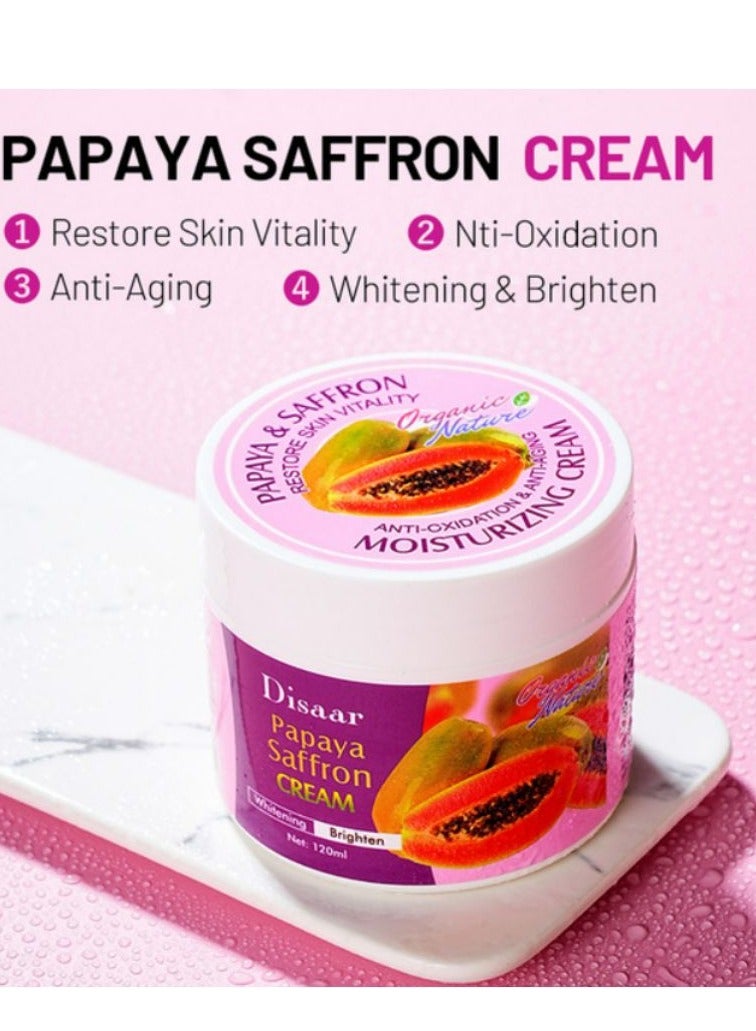 ديسار كريم ترطيب بيوتي مضاد للأكسدة ومضاد للشيخوخة والبابايا والزعفران ويستعيد حيوية البشرة ومضاد للتجاعيد 120 مل - Image 2