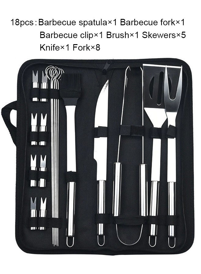 BBQ Tools Set with Storage Bag, Extra Thick Stainless Steel Grill Tool, BBQ Tools, BBQ Utensils - Image 1