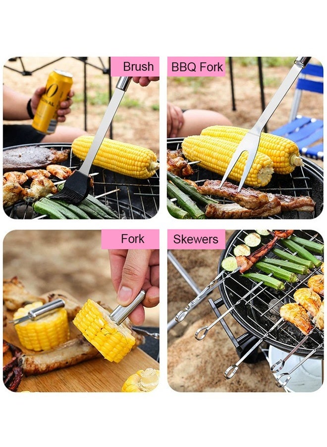 BBQ Tools Set with Storage Bag, Extra Thick Stainless Steel Grill Tool, BBQ Tools, BBQ Utensils - Image 2