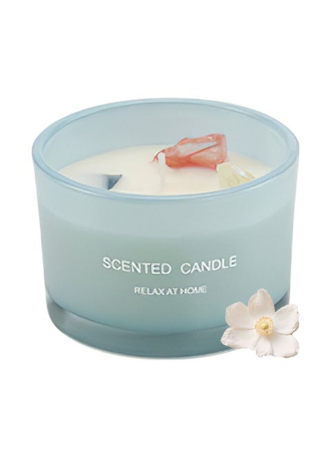 Scented Candle, Natural Soy Wax Fragrance Candle for Home Office Spa Room Decor 90g Blue