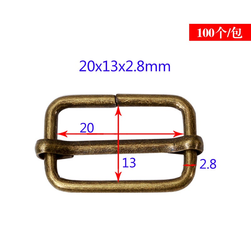 Blue Japanese Buckle Optional Metal Core Adjustment Buckle Bag Strap Connection Buckle Three-Speed Buckle - Image 1