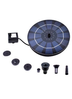 NIBEMINENT Solar-Power Anti-Blocking Fountain Pump Black/Blue  - Image 1
