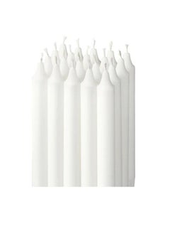 Generic Unscented candles, 30 Pieces, 20 cm - White  - Image 2