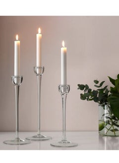 Generic Unscented candles, 30 Pieces, 20 cm - White  - Image 3