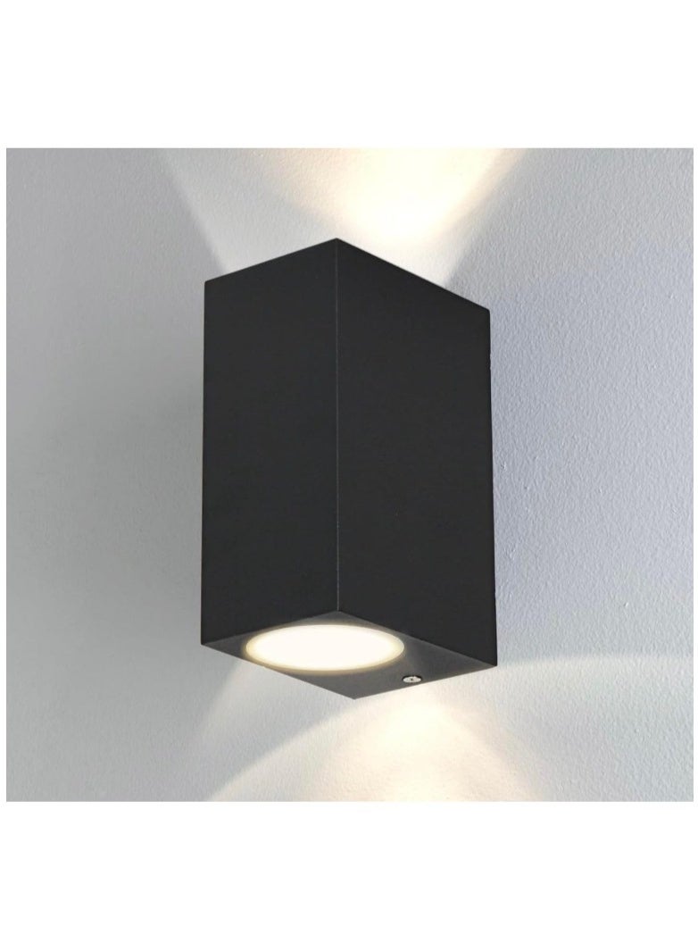 Modern Up & Down LED Wall Light – Black Aluminum Outdoor/Indoor Sconce, IP65 Waterproof, Dual Beam Wall Lamp for Porch, Hallway, Balcony, Garden, Living Room, and Stairway Decor - Image 1