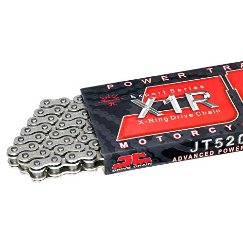 JT Chain JTC520X1R3NN114DL (520 Series) Nickel 114 Link Heavy Duty X-Ring Chain with Connecting Link - Image 2