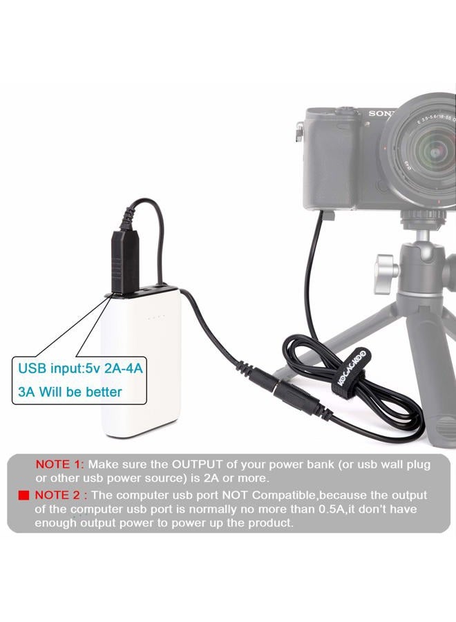 kocackoo AC-PW20 DC Coupler Replace of NP-FW50 Battery, USB Power Cable Replacement for AC Power Adapter, Dummy Battery for Sony A7 A7R A7S A7SII A6500 A6300 A6100 A6000 NEX5 DSC-RX10 II III IV - Image 4