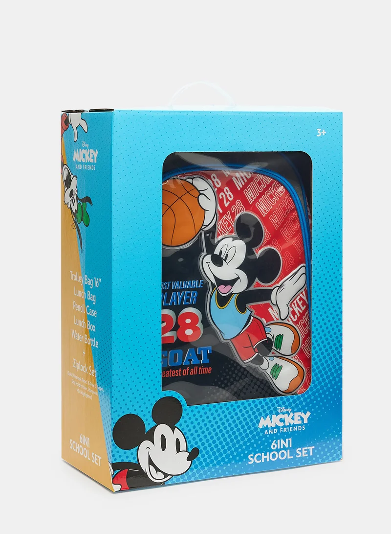 Disney Boys Mickey Mouse Greatest of All Time 16" 6in1 Trolley Box Set