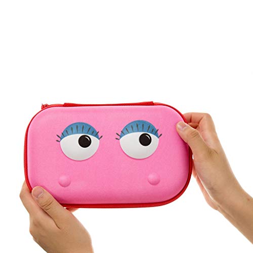 ZIPIT Beast Pencil Box for Girls, Large Capacity Cute Pencil Case for School, Stationery Organizer Box, Pink - Image 4