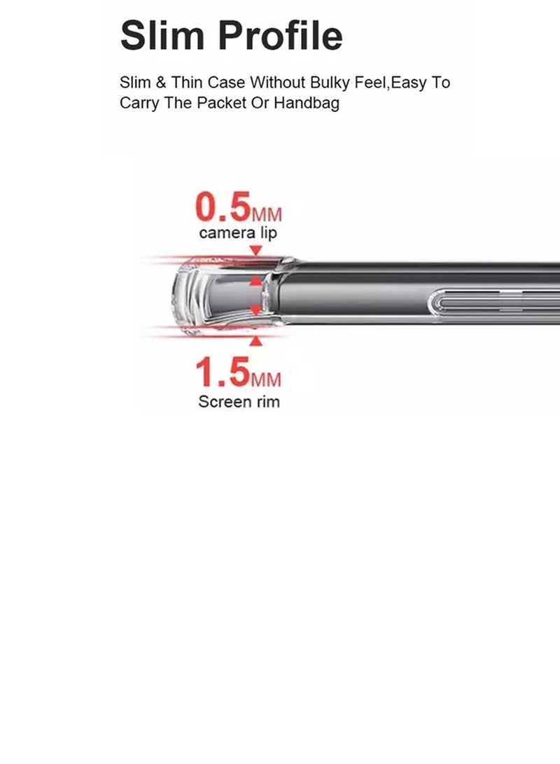 Techie Motorola Moto G85 TPU Bumper Corner Case with Camera Lens Protection Transparent Protective Back Cover - Image 5