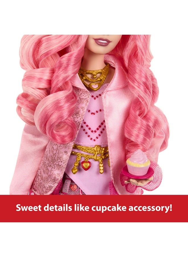 Mattel Games Mattel Disney Descendants: The Rise of Red Fashion Doll & Accessory, Bridget, Young Queen of Hearts with Movie-Inspired Clothes & Cupcake  - Image 3