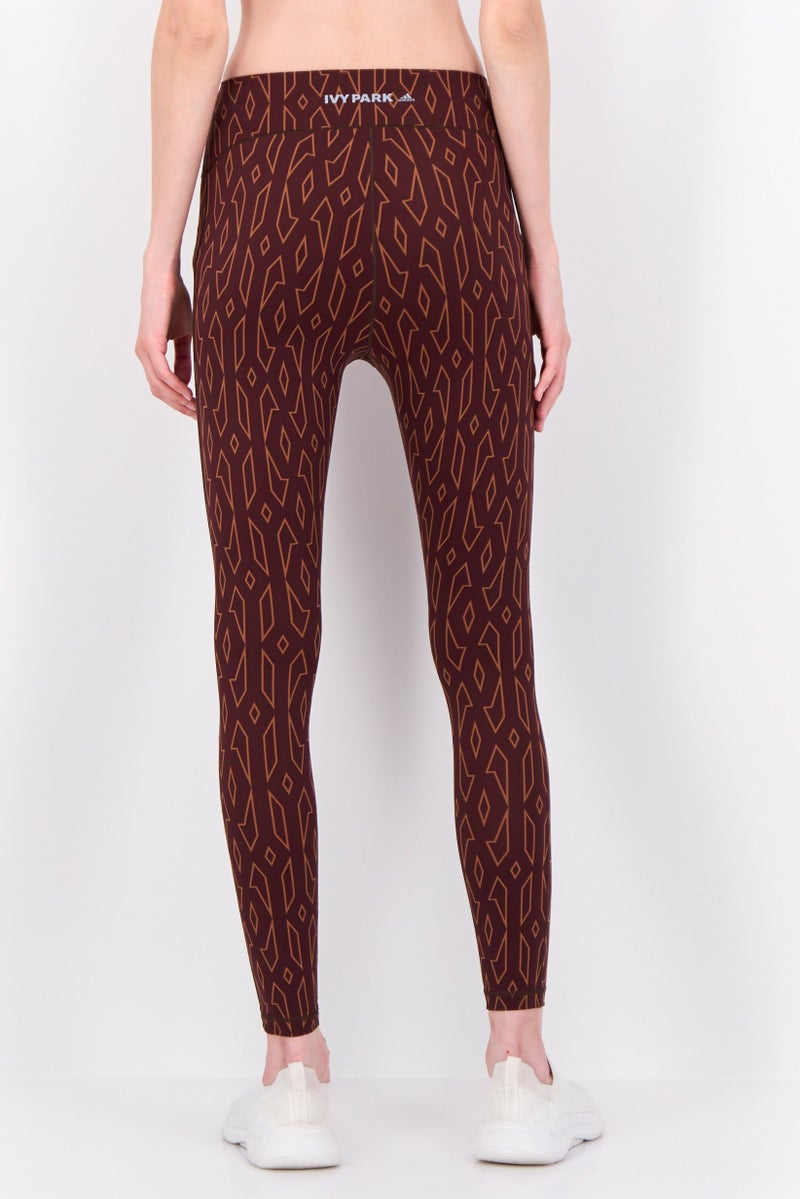 Adidas Adidas x Ivy Park Women Sportswear Fit Training Leggings, Brown - Image 3